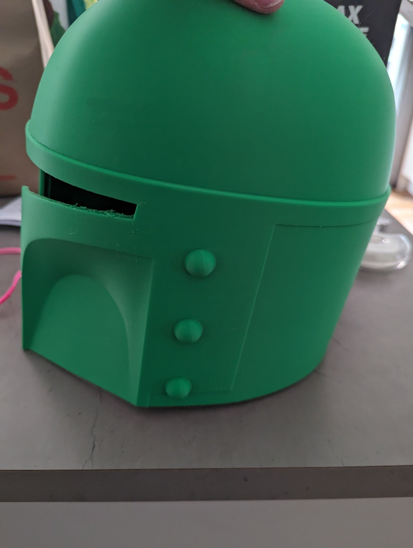Custom 3D Printed Mandalorian-Style Helmet